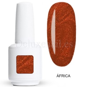 Esmalte Permanente Africa American Creator, Canela con micro brillo, 15 ml