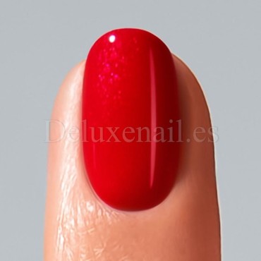 Esmalte Permanente Bravura American Creator, Rojo con micro brillo, 15 ml