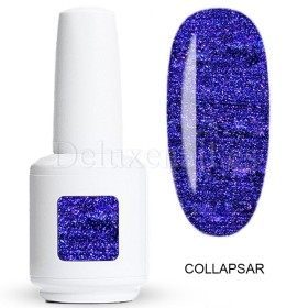 Esmalte Permanente Collapsar American Creator, Azul real con purpurina, 15 ml