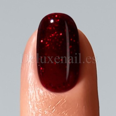 Esmalte Permanente Donna American Creator, Granate con purpurina roja, 15 ml