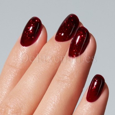 Esmalte Permanente Donna American Creator, Granate con purpurina roja, 15 ml