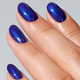 Esmalte Permanente Marine American Creator, Azul marino oscuro con micro brillo azul, 15 ml
