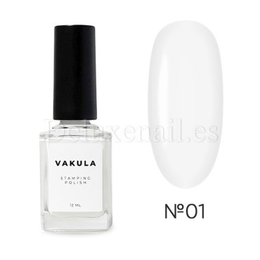 Esmalte Stamping Vakula 01, Blanco, 12 ml