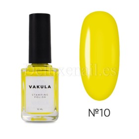 Esmalte Stamping Vakula 10, Amarillo, 12 ml