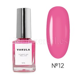 Esmalte Stamping Vakula 12, Rosa, 12 ml