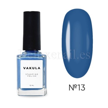 Esmalte Stamping Vakula 13, Azul, 12 ml