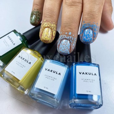 Esmalte Stamping Vakula 15, Amarillo claro, 12 ml