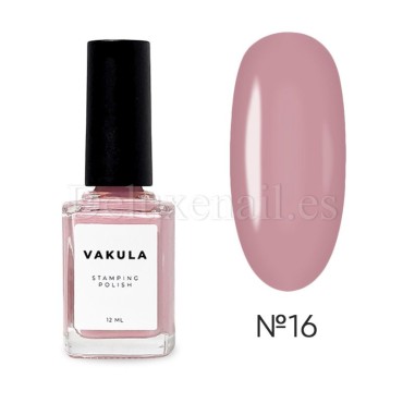 Esmalte Stamping Vakula 16, Rosa apagado, 12 ml