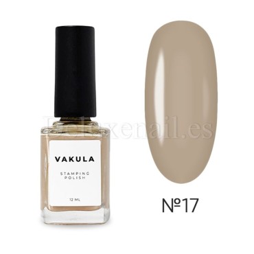 Esmalte Stamping Vakula 17, Beige, 12 ml