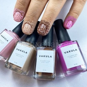 Esmalte Stamping Vakula 18, Marrón, 8 ml