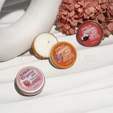 Vela para masaje Komilfo, Prosecco Frambuesa, 30 gr