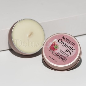 Vela para masaje Komilfo, Prosecco Frambuesa, 30 gr