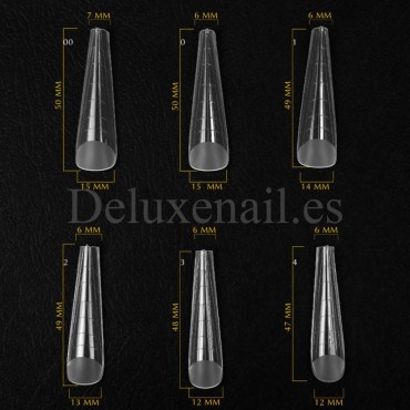 Tips Dual System Komilfo, Gothic Long, 130 uds, 13 medidas