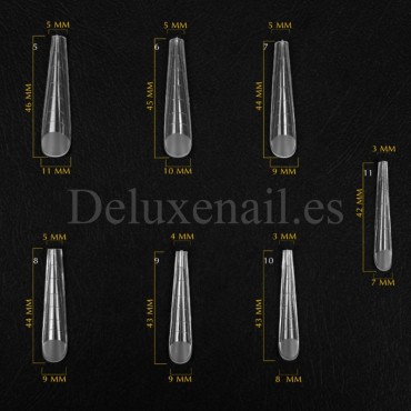 Tips Dual System Komilfo, Gothic Long, 130 uds, 13 medidas