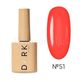 Esmalte Permanente Dark 51, Coral neón, 10 ml