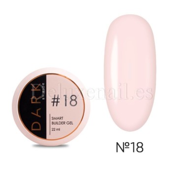 Gel constructor Dark Smart Builder Gel 18, Rosa muy claro, 22 ml