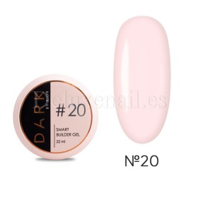 Gel constructor Dark Smart Builder Gel 20, Rosa pastel, 22 ml