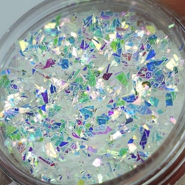 Foil "Vidrio roto" 02, Blanco multicolor, 2,5 g.
