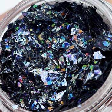 Foil "Vidrio roto" 21, Negro multicolor, 2,5 g.