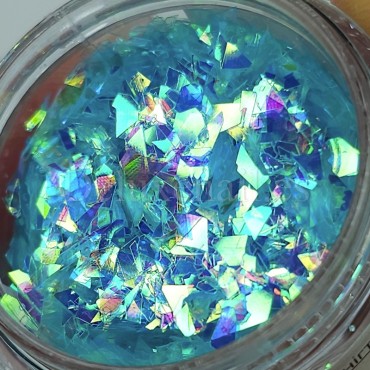 Foil "Vidrio roto" 23-1, Azul Turquesa Multicolor, 2,5 g