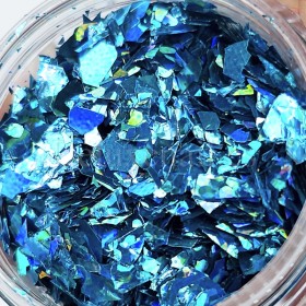 Foil "Vidrio roto" 25, Azul multicolor, 2,5 g.