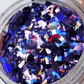 Foil "Vidrio roto" 28, Morado multicolor, 2,5 g.