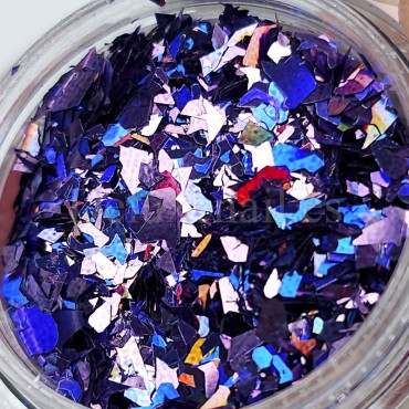 Foil "Vidrio roto" 28, Morado multicolor, 2,5 g.