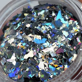 Foil "Vidrio roto" 30, Plata multicolor, 2,5 g.