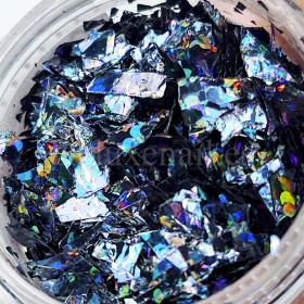 Foil "Vidrio roto" 62, Negro multicolor, 2,5 g.