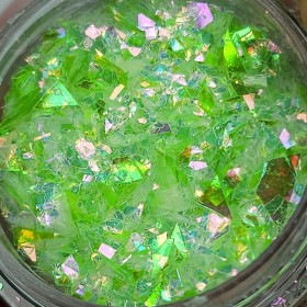 Foil "Vidrio roto" 15, Verde claro Multicolor, 2,5 g.