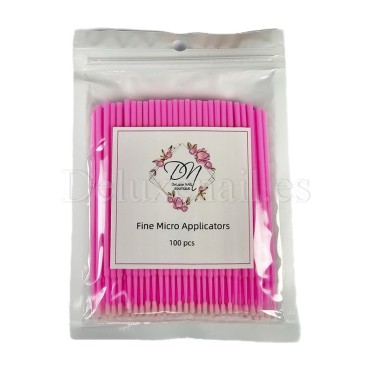 Microaplicadores (bastoncillos), Rosa, 100 Uds