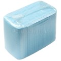 Alfombrillas desechables resistentes al agua de 3 capas, Azul, Textura Gofrada, 46x33 cm, 125 uds
