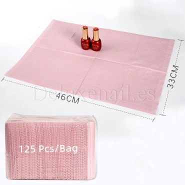 Alfombrillas desechables resistentes al agua de 3 capas, Azul, Textura Gofrada, 46x33 cm, 125 uds