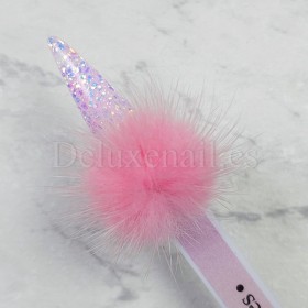 Pompón magnético desmontable, rosa