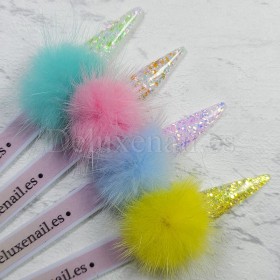 Pompón magnético desmontable, rojo