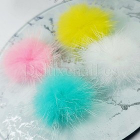 Pompón magnético desmontable, rosa claro