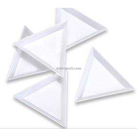 Triángulo de plástico para piedras y decoración, 1ud