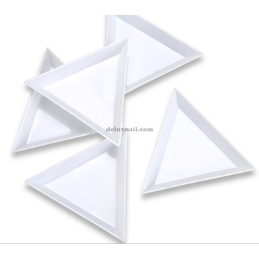 Triángulo de plástico para piedras y decoración, 1ud