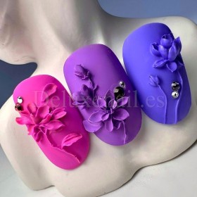 Molde de silicona transparente para los diseños, Flores 1