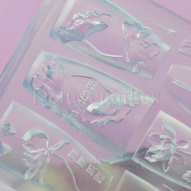 Molde de silicona transparente para los diseños, Flores 1