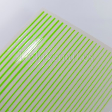 Pegatina adhesiva cinta, Verde mate neón