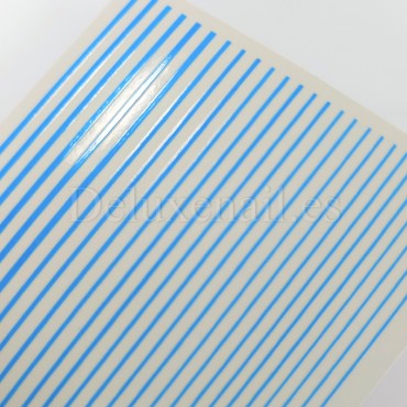 Pegatina adhesiva cinta, Azul mate neón