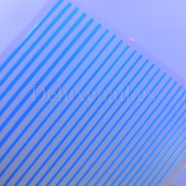 Pegatina adhesiva cinta, Azul mate neón