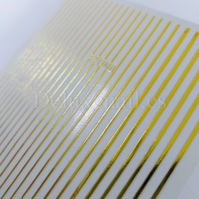 Pegatina adhesiva cinta, Dorado