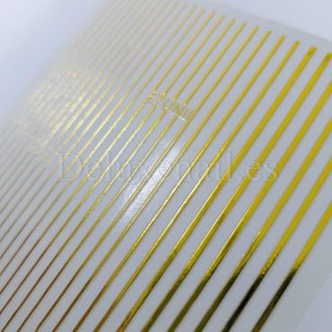 Pegatina adhesiva cinta, Dorado