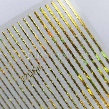 Pegatina adhesiva cinta, Dorado holográfico