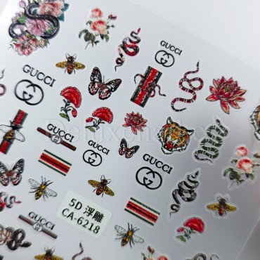 Pegatina adhesiva CA-6218, Gucci