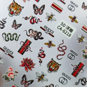 Pegatina adhesiva CA-6218, Gucci