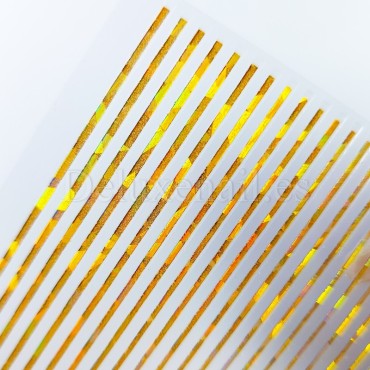 Pegatina adhesiva cinta, Dorado rosado holográfico