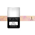 Base Rubber Crazy Mix 01 DE LA RO, base decorativa, melocotón con hexágonos, 12 ml